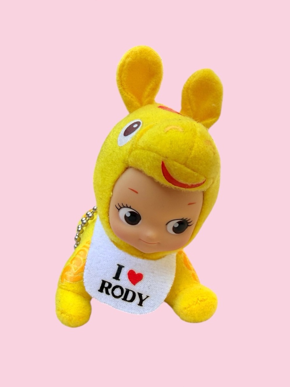Kewpie x Rody yellow keychain
